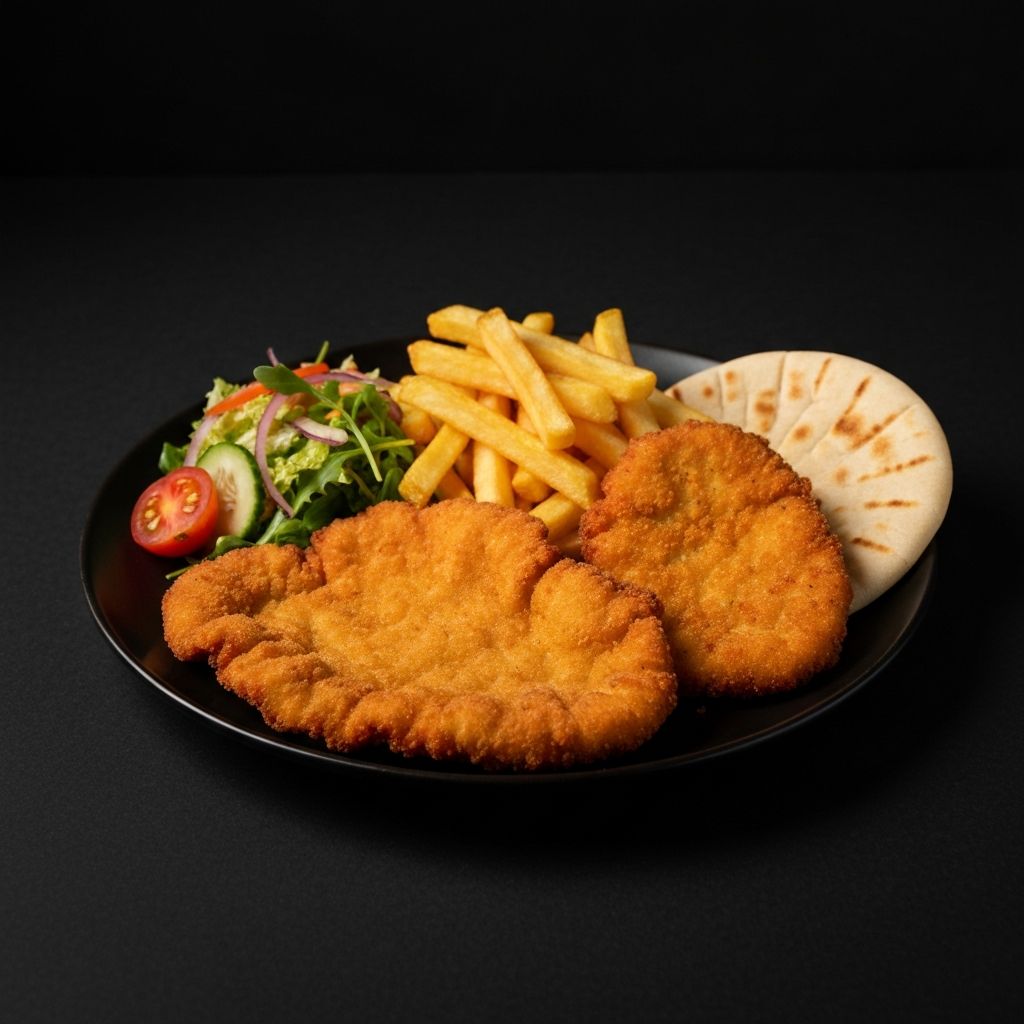 שניצל בצלחת